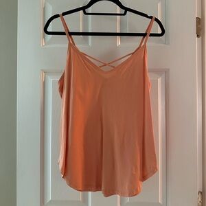 Abercrombie & Fitch Orange Asymmetrical Camisole